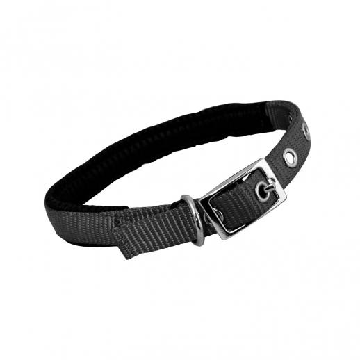  Padded Dog Collar Black 16in x 5/8