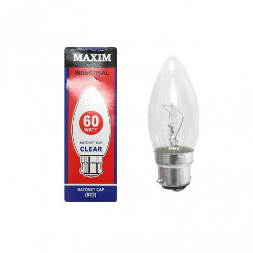  60W BC Clear Candle Lamp R/S Bulb