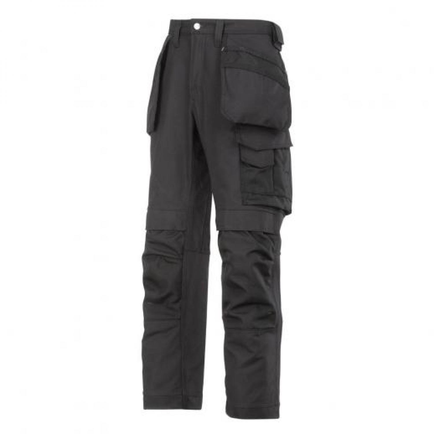 Buy Snickers 3214 Craftsman Holster Pocket Trousers Black Size 88 from ...