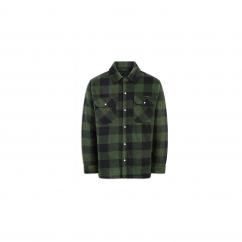 Champion Kinross Long Sleeve Quilted Fleece Shirt in Green  image