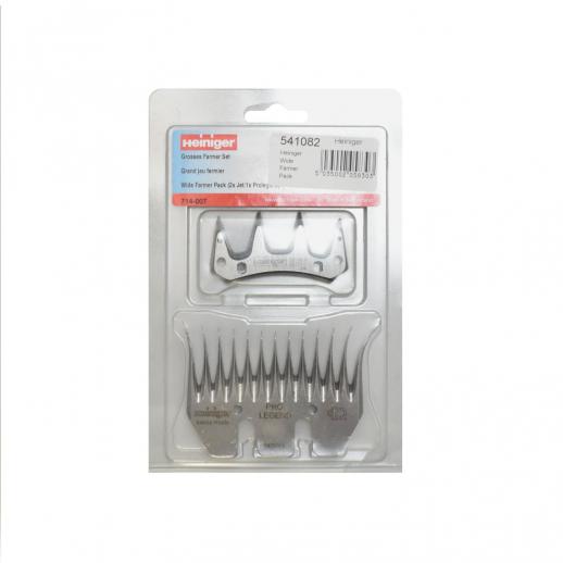  Heiniger Jet/Prolegend Wide Farmer Comb & Cutter Shearing Pack 714