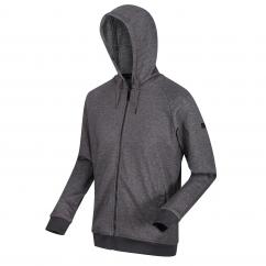 Regatta RMA455 Leontel Mens Full Zip Hooded Fleece Grey  image