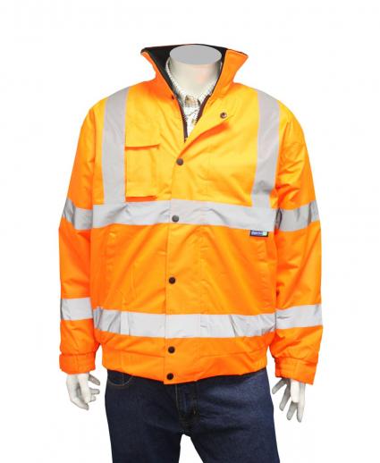  Hi Vis Orange Bomber Jacket 