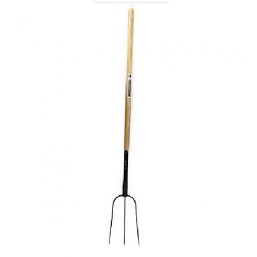  Caldwell Three Prong Hay Fork with Wooden Handle